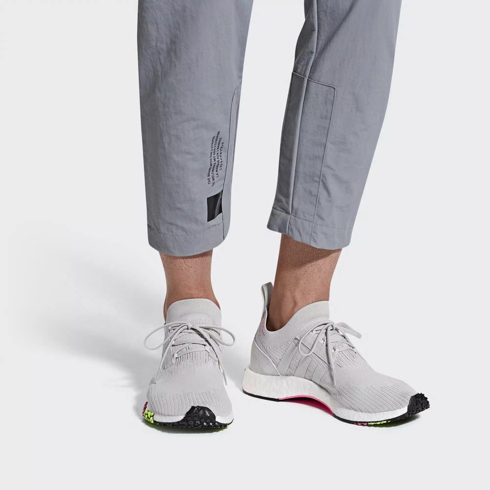 Adidas NMD Racer Primeknit Tenis Grises Para Hombre (MX-41363)